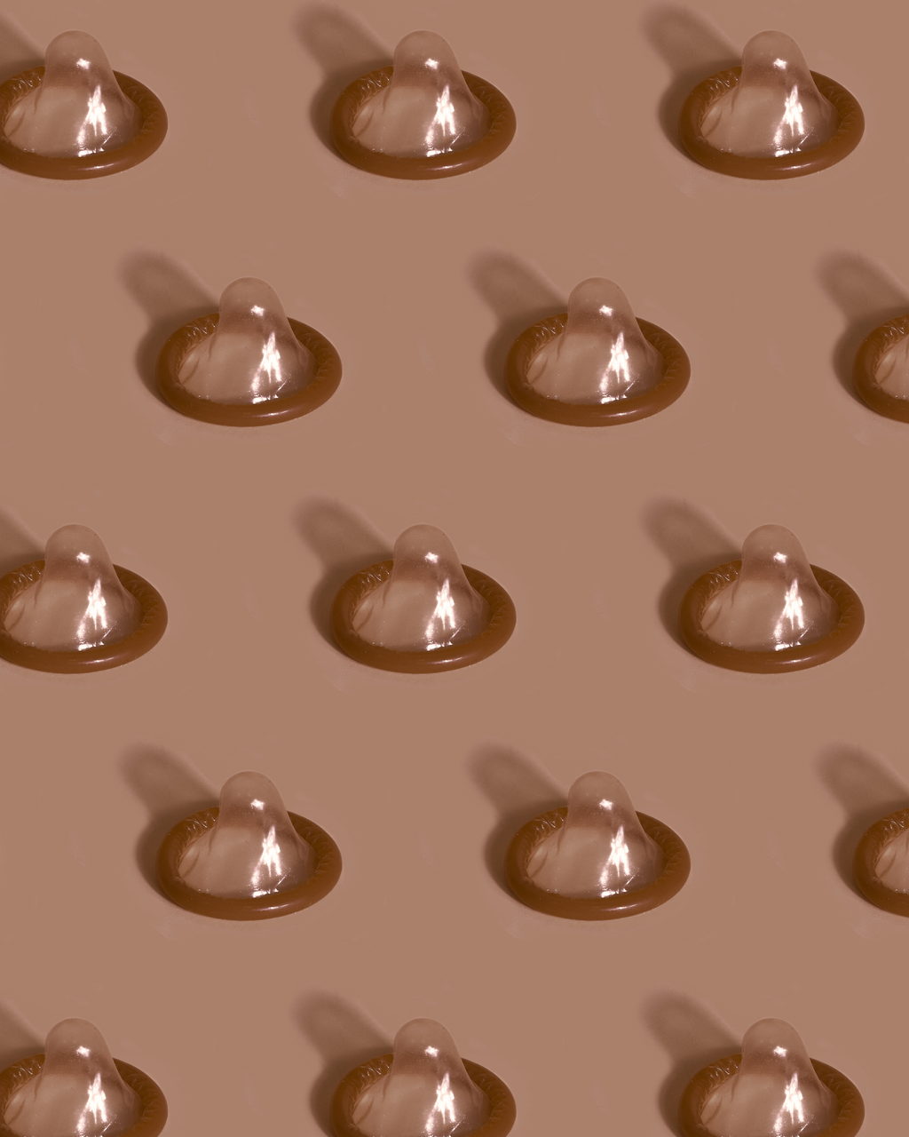 Rows of condoms, Opal is condom safe