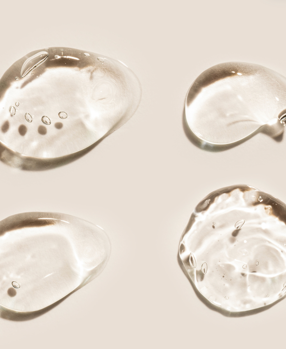 Droplets of Opal silicone lubricant, stability tested